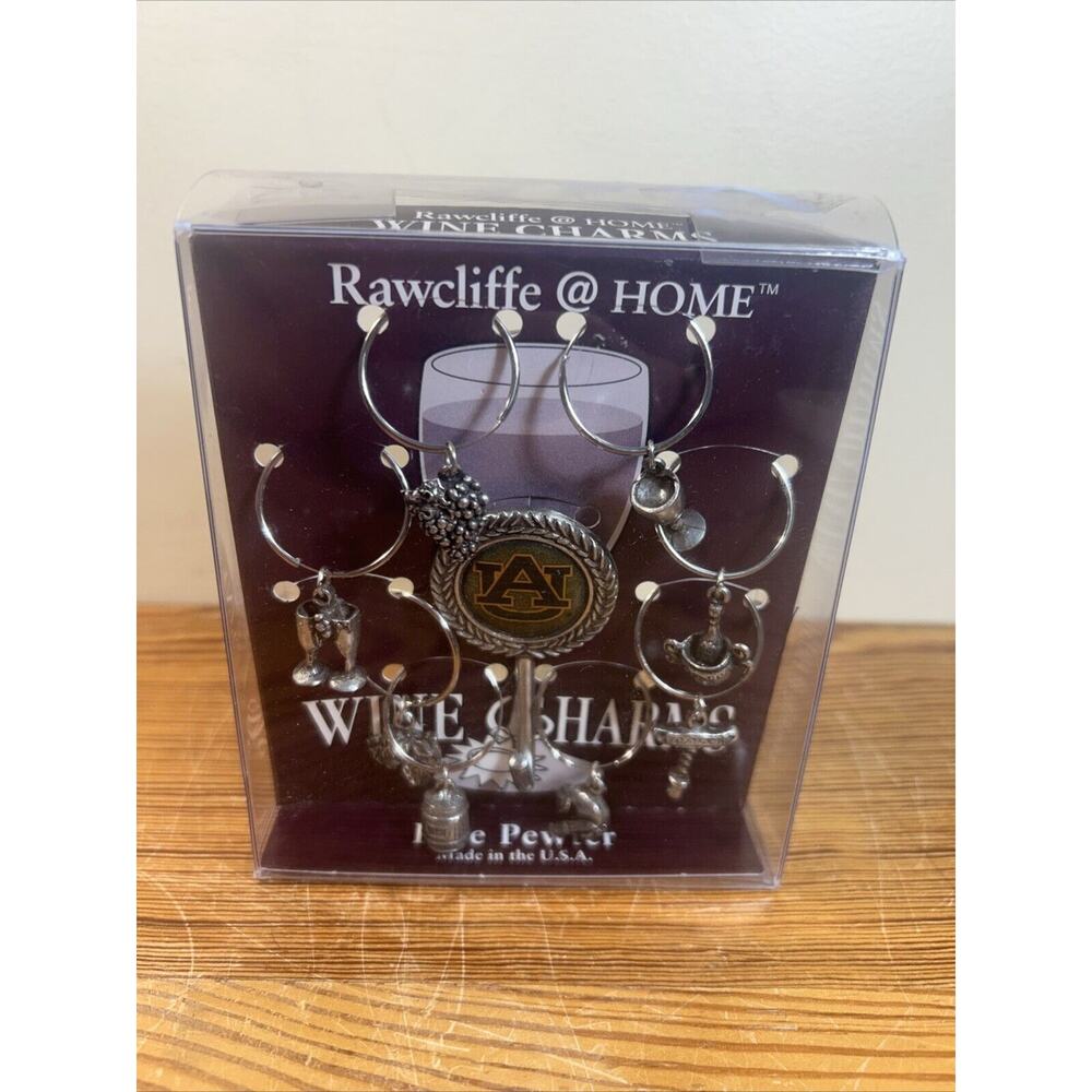 Rawcliff Wine Charms. Auburn University Wine Charms 8 Different w/Hooks